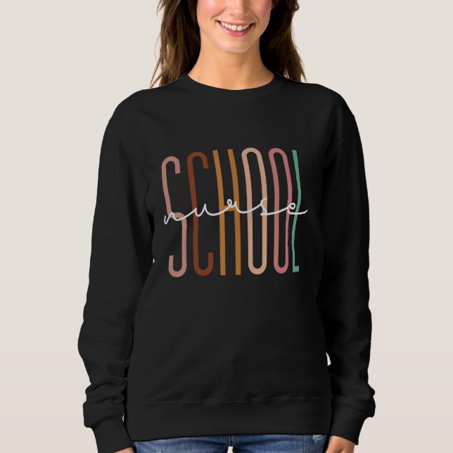 Sudadera First Day Of School Nurse Back To School Nursing N (Anverso)