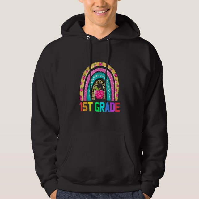 Sudadera First Grade Rainbow Girls Boys Teacher Team 1st Gr (Anverso)