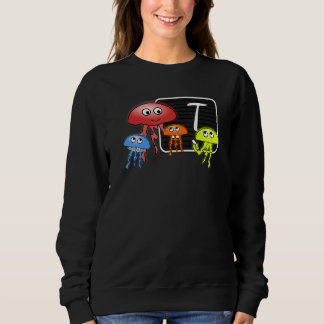 Sudadera First Grader Jellyfish Letter As Monogram