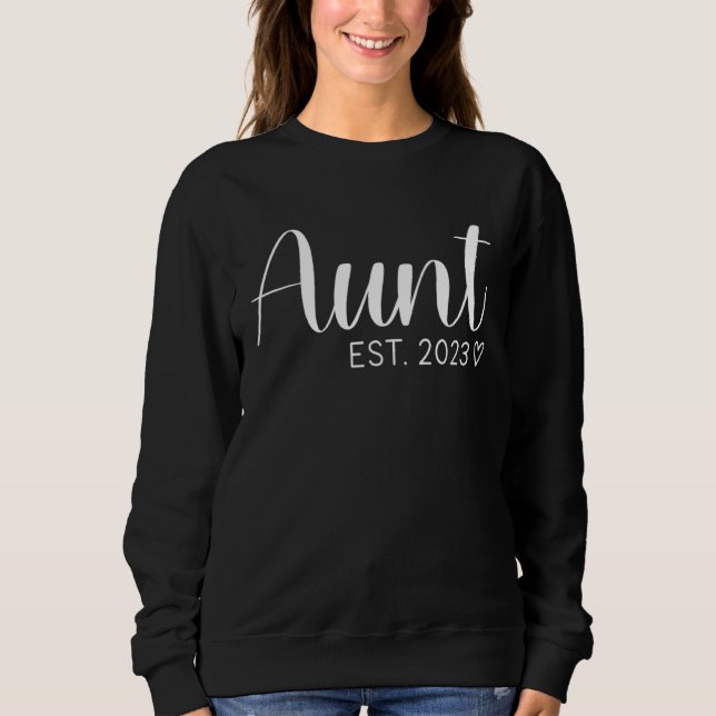 Sudadera First Time Aunt 2023 Mothers Day First Time Aunt P (Anverso)