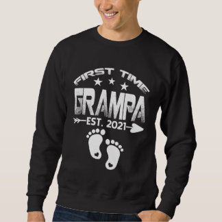 Sudadera First Time Grampa 2021 New Grampa to be Baby