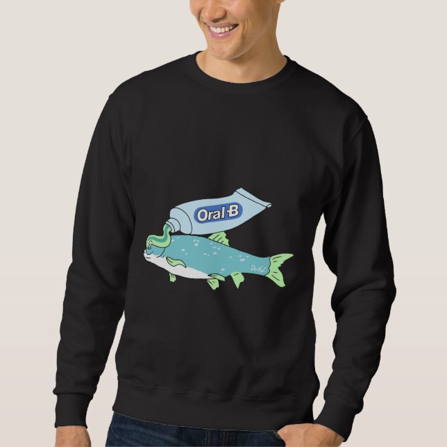 Sudadera Fish Amp Oral B Para Los Fans (Anverso)