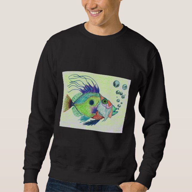 Sudadera Fish Art De Sharon Cummings (Anverso)