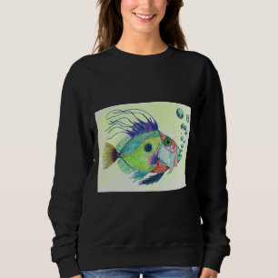 Sudadera Fish Art De Sharon Cummings