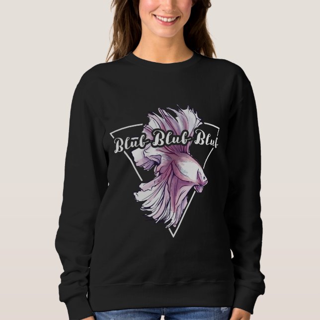Sudadera Fish Blub Blub Siamese Fighing Fish (Anverso)