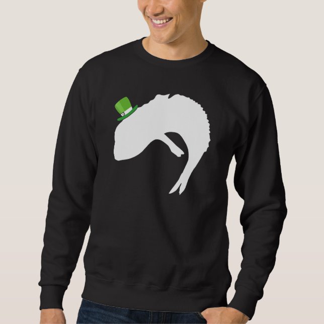 Sudadera Fish Dragon Leprechaun Irish St Patrick Day (Anverso)
