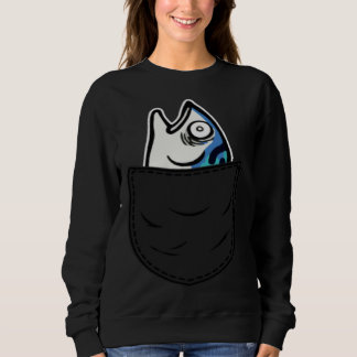 Sudadera Fish in Pocket Meme Animal