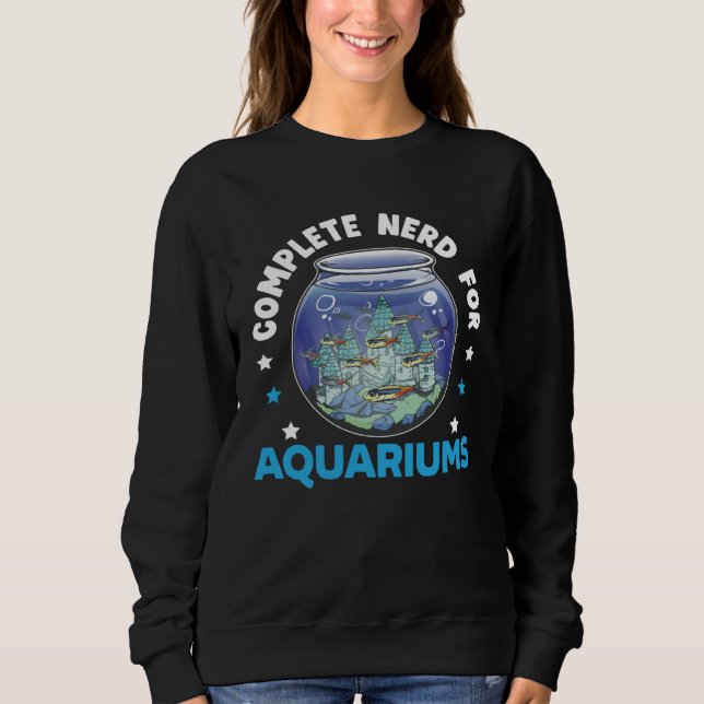 Sudadera Fish Keeper Aquarium Junkie Aquarist Saltwater Tan (Anverso)