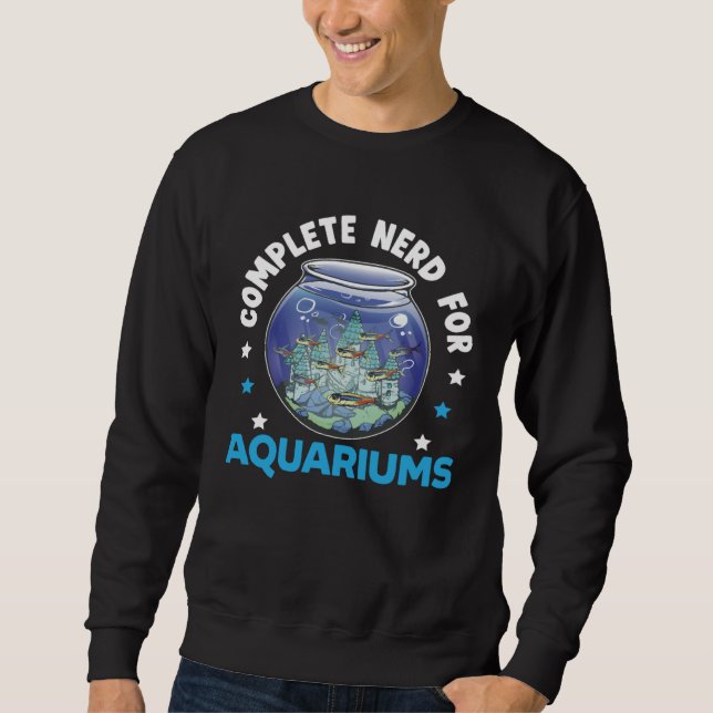 Sudadera Fish Keeper Aquarium Junkie Aquarist Saltwater Tan (Anverso)
