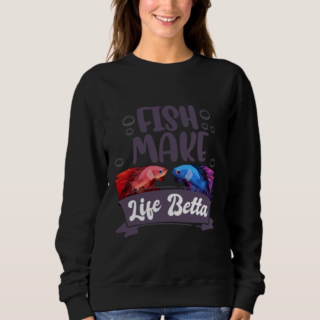 Sudadera Fish Make Life Betta Fish Pack (Anverso)