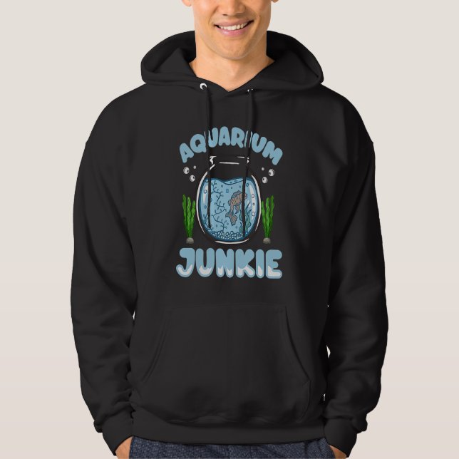 Sudadera Fish Tank  Aquarist Aquarium Junkie (Anverso)