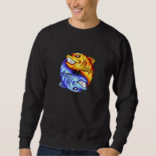 Sudadera Fish Yin Yang Diseño Pesca Ying Yang Good Y Ba