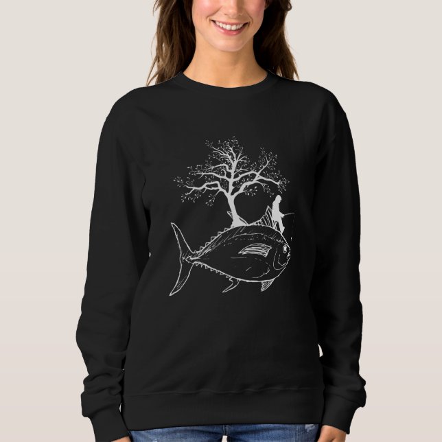 Sudadera Fisherman Fisher Angler Fisher Fisher Fish Tree (Anverso)