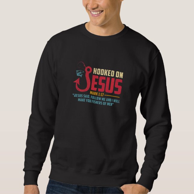Sudadera Fisherman Fishing  Jesus I Will Make You Fishers O (Anverso)