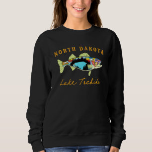 Sudadera Fisherman North Dakota Lake Tschida Fisher Walleye