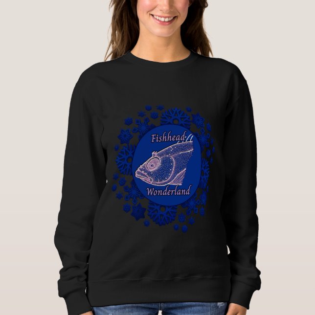 Sudadera Fishhead Snowflake Wonderland (Anverso)