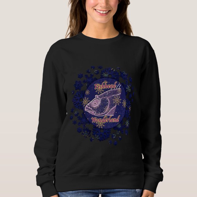 Sudadera Fishhead Wonderland (Anverso)