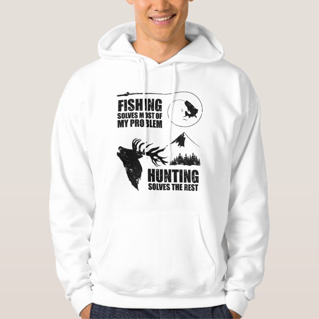 Sudadera Fishing and Hunting Cool Quote Angler (Anverso)
