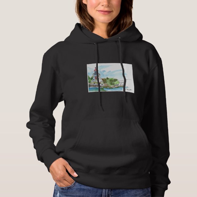Sudadera Fishing and Talking Around the Lighthouse Hand Dra (Anverso)