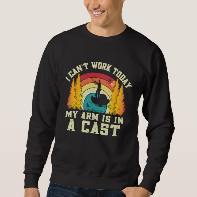 Sudadera Fishing Bass Fish Fisherman I Can't Work Today Fat (Anverso)