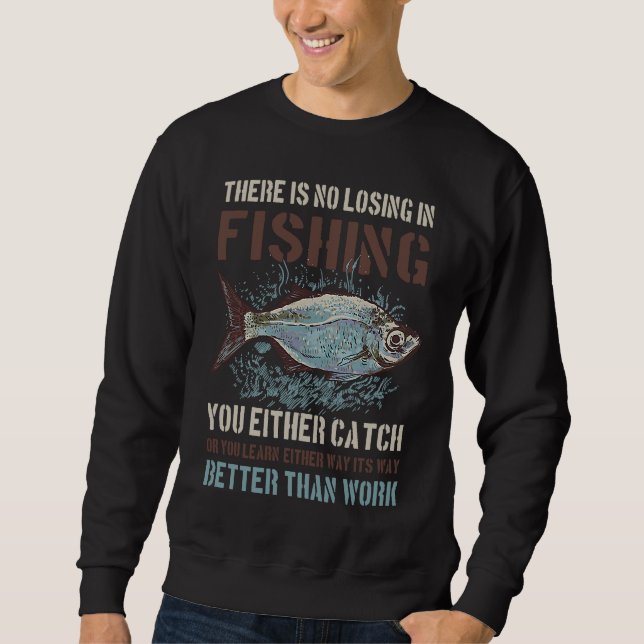 Sudadera Fishing better than work for Fishing (Anverso)