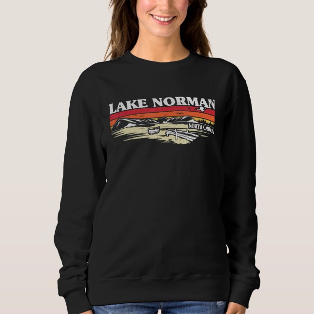 Sudadera Fishing Boating Camping Lake Vacation Lake Norman  (Anverso)