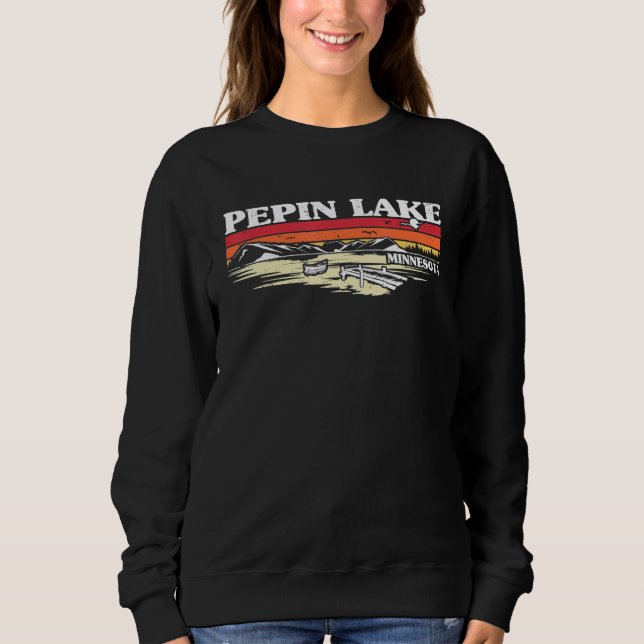 Sudadera Fishing Boating Camping Lake Vacation Pepin Lake (Anverso)