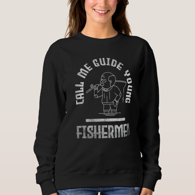 Sudadera Fishing Call me guide young fishermen  1 (Anverso)