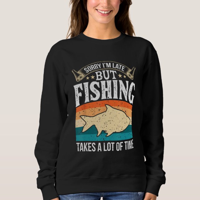 Sudadera Fishing Dad  Fathers Day for Men (Anverso)