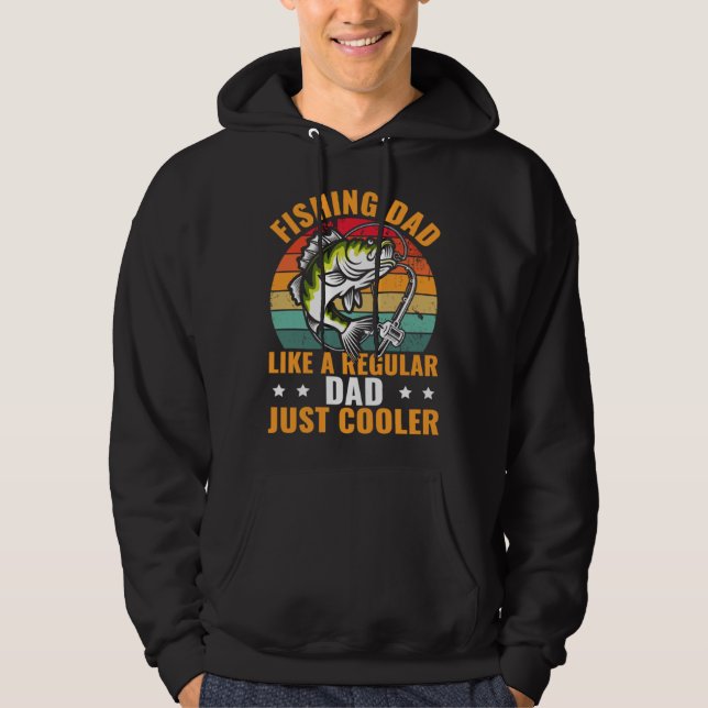 Sudadera Fishing Dad Like A Regular Dad Just Cooler Fisher (Anverso)