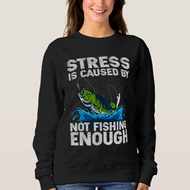 Sudadera Fishing Design For Men Women Bass Fly Fishing (Anverso)