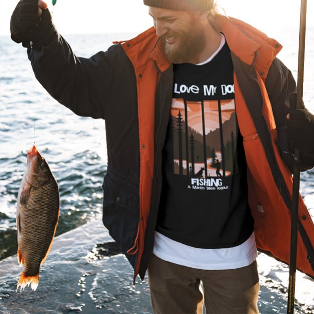 Sudadera Fishing Dog dad adventure sunset (Subido por el creador)
