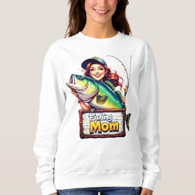 Sudadera Fishing Mom (Anverso)