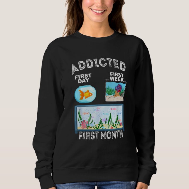 Sudadera Fishkeeper Fish Addicted Aquarist  Aquarium Hobbyi (Anverso)