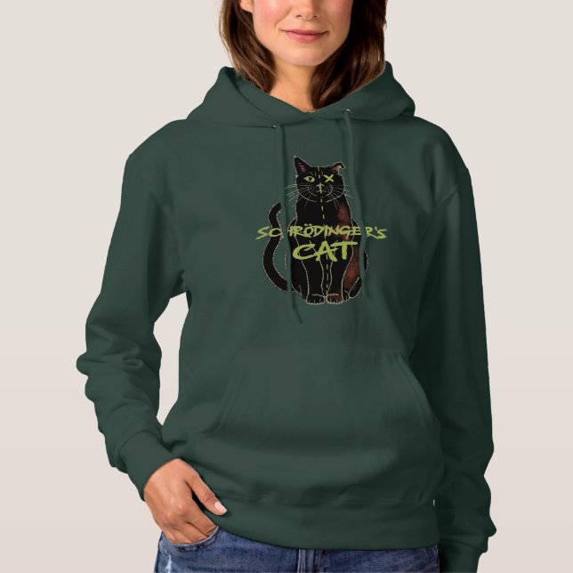 Sudadera Física divertida del gato de Schrodinger (Anverso)