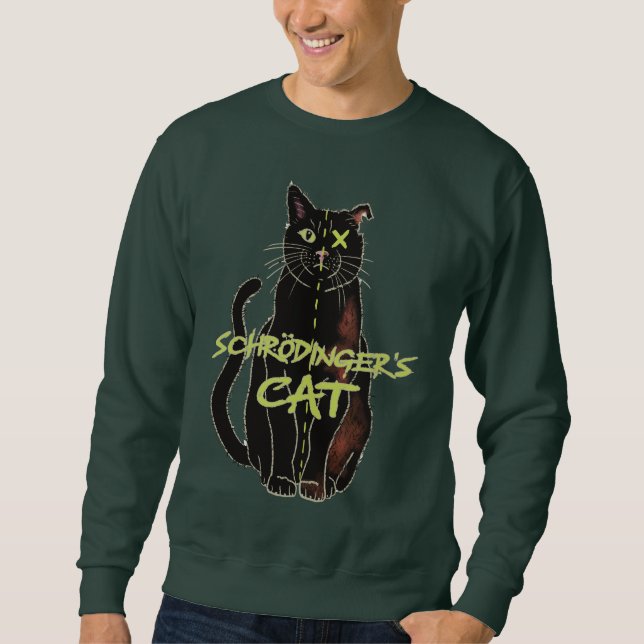 Sudadera Física divertida del gato de Schrodinger (Anverso)