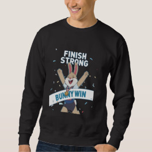 Sudadera Fitness Bunny Race Champs FINISH BUNNY WIN Funny R