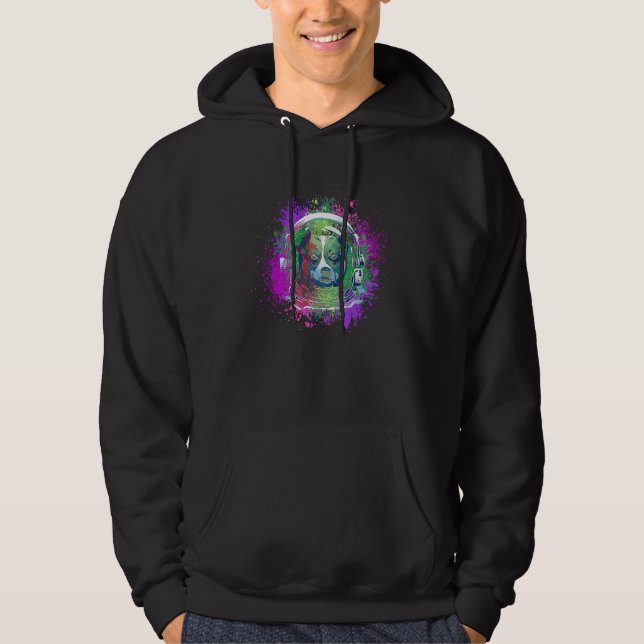 Sudadera Fitness Psychedelic Artwork Goa Tech Astronaut Rai (Anverso)