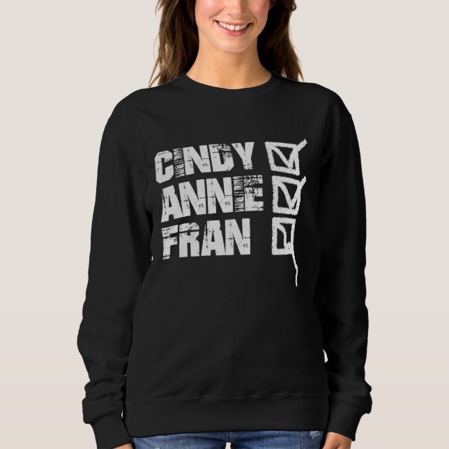 Sudadera Fitness WOD Cindy Annie Fran Workout (Anverso)