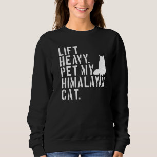 Sudadera Fitness Workout Levanta fuerte Mascota mi gato del