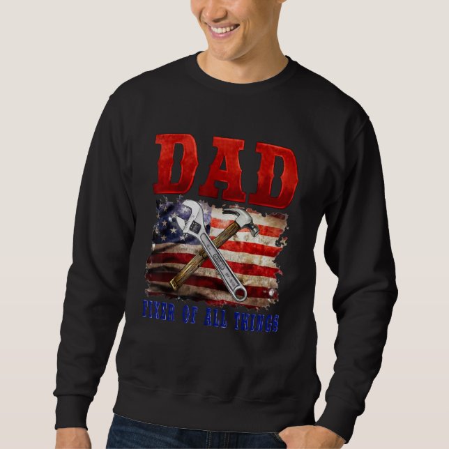 Sudadera Fixer Of All Things  Handyman Mechanic Dad USA Fla (Anverso)