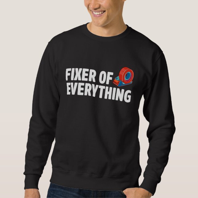 Sudadera Fixer Of Everything Car  Automobile Mechanic Car R (Anverso)