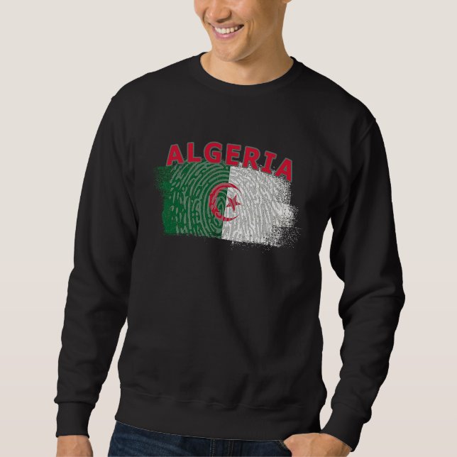 Sudadera Flag Algeria Nationality State North Africa (Anverso)