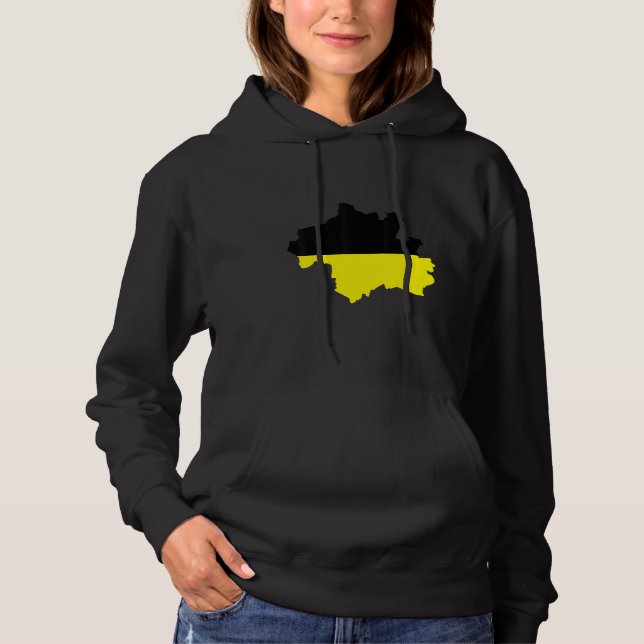 Sudadera Flag Map of Munich City Germany (Anverso)