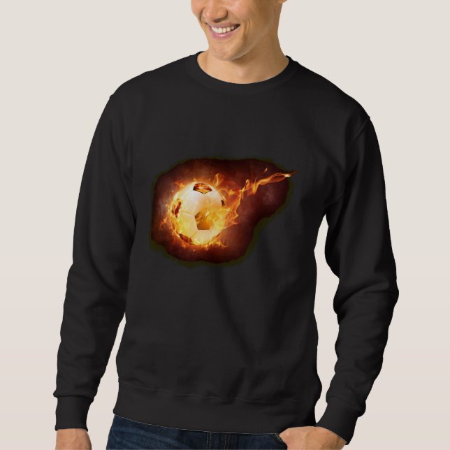 Sudadera Flamante bola de Fútbol (Anverso)