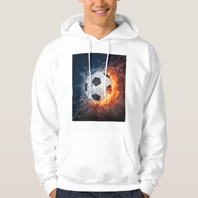 Sudadera Flamante Cojín decorativo de fútbol/baloncesto de  (Anverso)