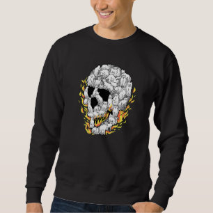 Sudadera Flame De Gato De Calavera Y Esqueleto Gato Gato Ga