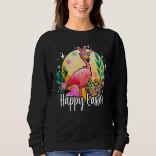 Sudadera Flamenco de Oreja de Conejo con Canasta de Huevo d