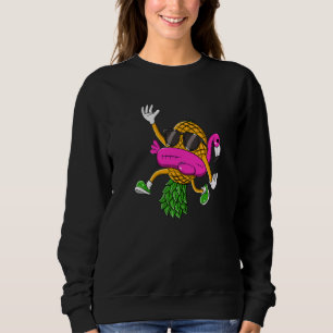 Sudadera Flamenco de Piña al Revés para Hombres Mujeres