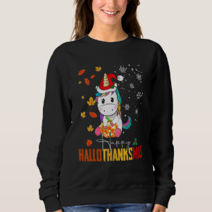 Sudadera Flamenco Feliz HalloThanksmas Halloween Día de Ac